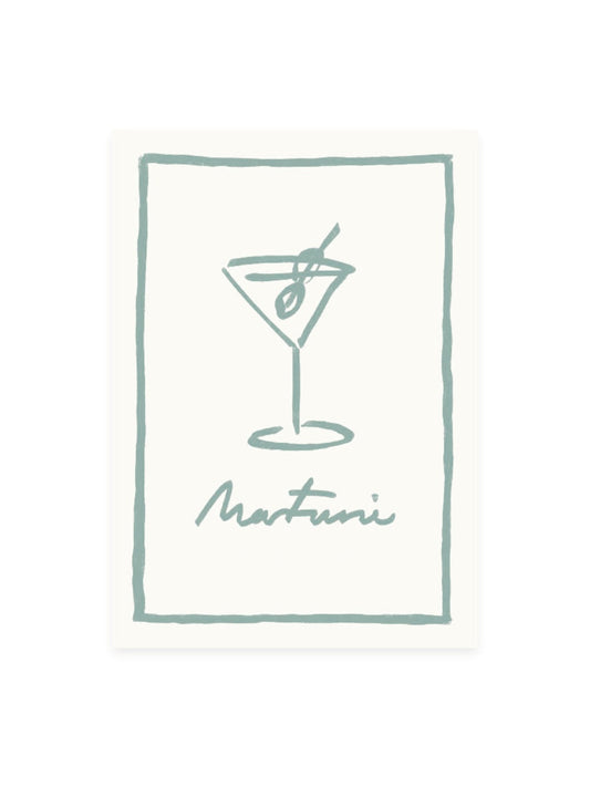 Postkarte 'Martini' (Risographie)