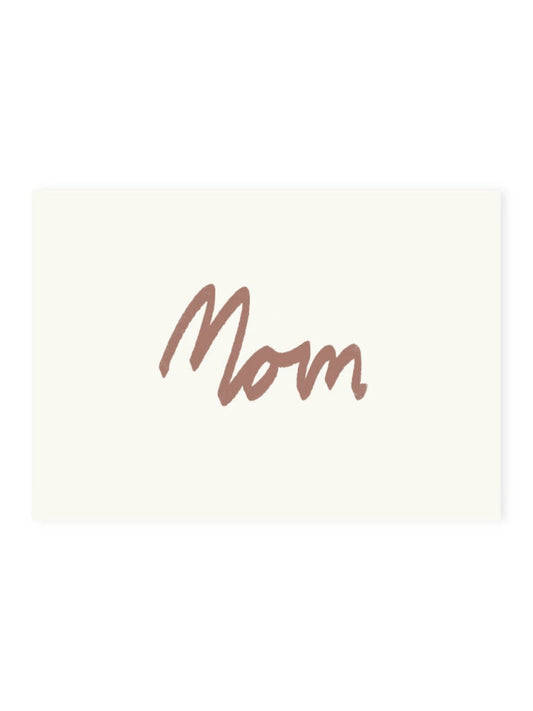 Postkarte 'Mom' (Risographie)