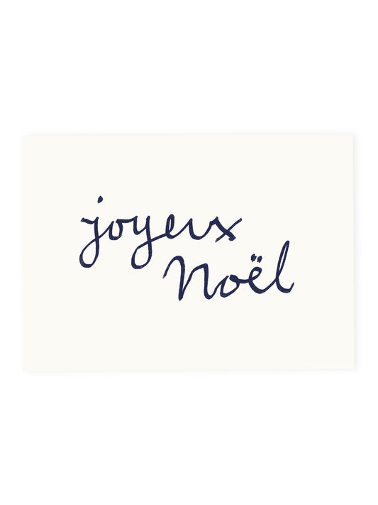 Postkarte 'joyeux noël' (Risographie)