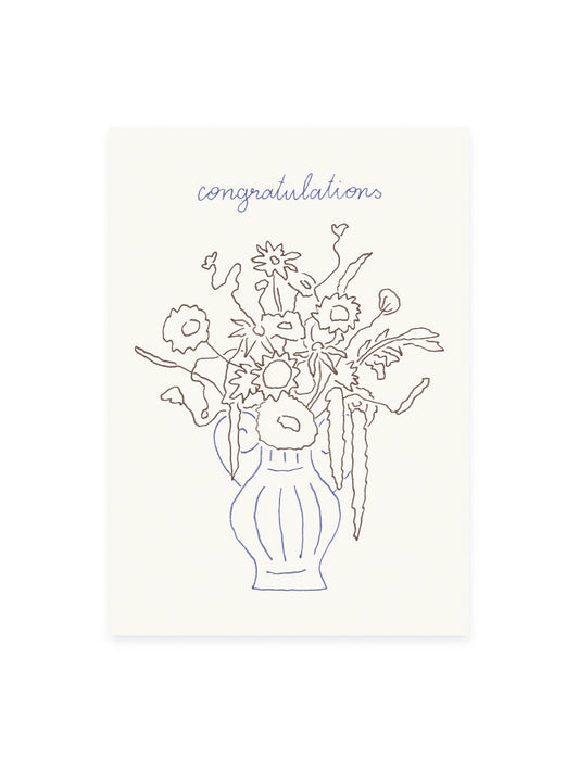 Postkarte 'congratulations' (Risographie)