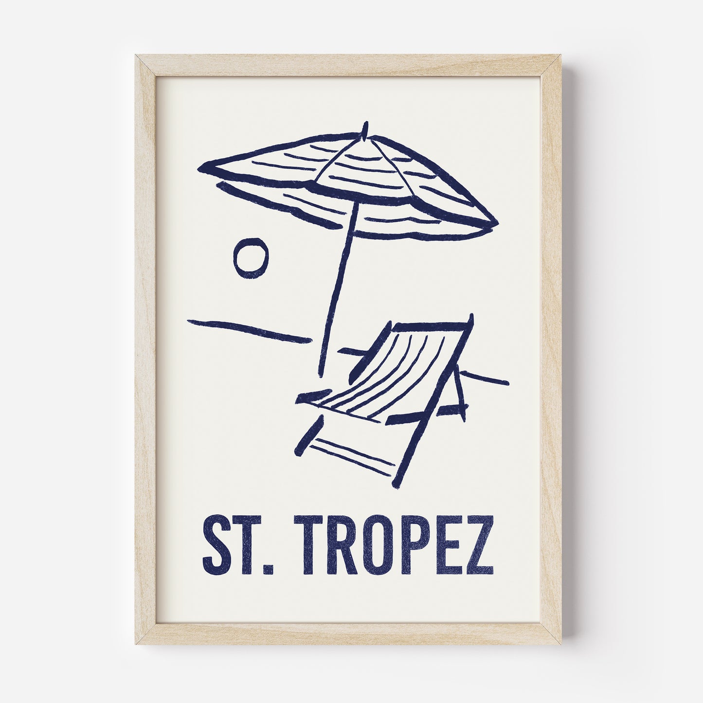 Poster St.Tropez (Risographie)