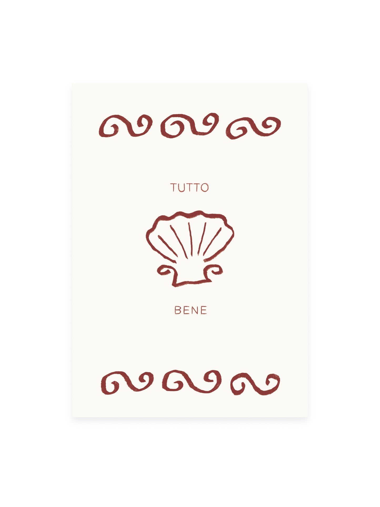 Postkarte 'tutto bene' (Risographie)