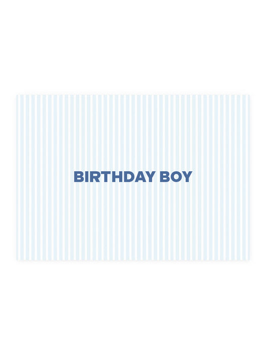 Postkarte 'BIRTHDAY BOY'