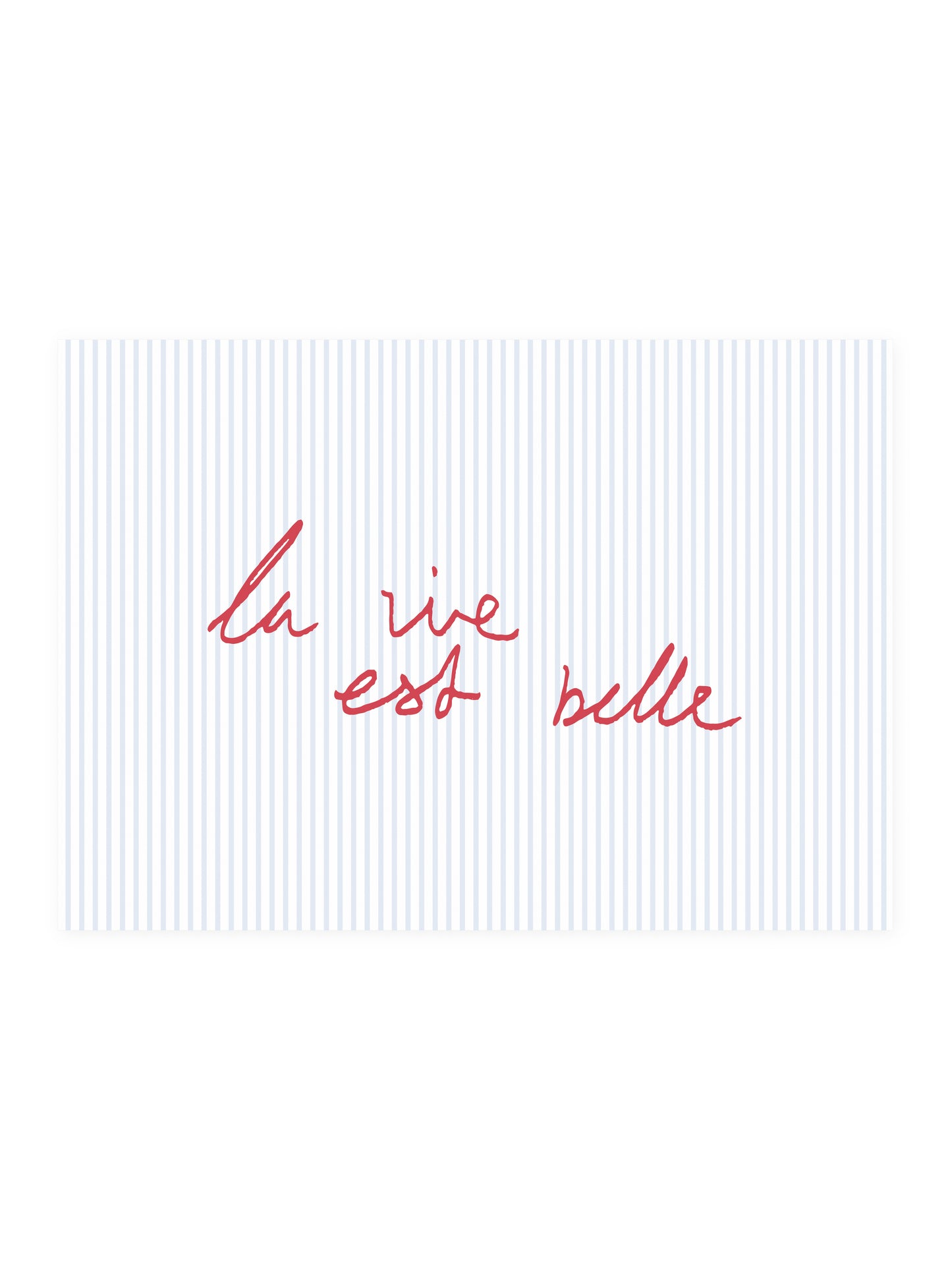 Postkarte 'la vie est belle'